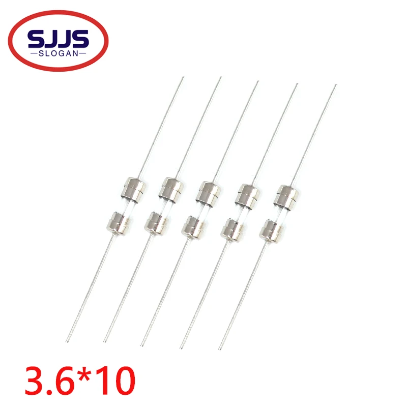 【20-5-delige Vak-Baanszekering 3,6X10Mm Snel Doorbreken Met Pen 0,5a 1a 1,5a 2a 3a 3,15a 4a 5a 6,3a 8a 10a 12a 15a Ampère 250V Langzaam