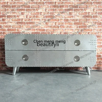 cc182l Chinese Ancient Style American Style TV Cabinet and Tea Table Combination Retractable Metal Aluminum Floor Cabinet