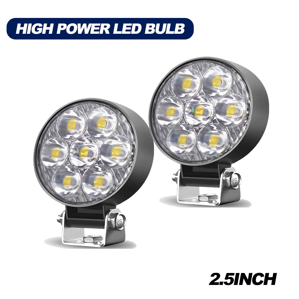 

2.5” LED Work Light Spot Lamp Auxbeam Offroad Truck Tractor Boat SUV UTE 12V 24V 3030LED Chip Driving Fog Lamp,Car Accessories