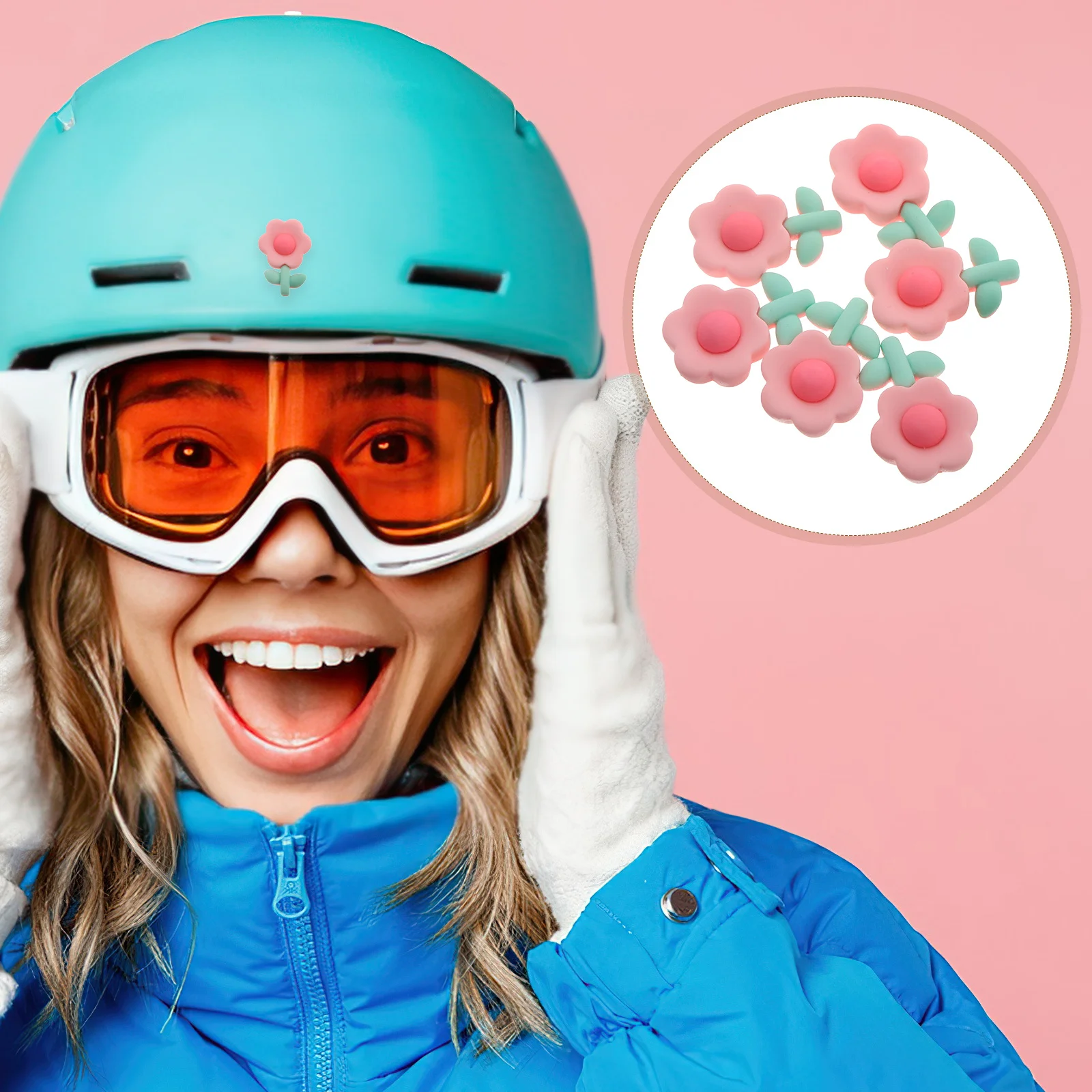 

6Pcs Electric Vehicle Tail Stickers Stylish Motorcycle Hat Accessories Cat Ears Horns for Ski Hat Bike Dashboard Decor