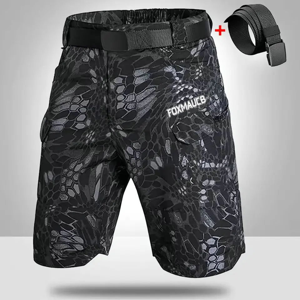 

FOXMAUCB Camping Hiking Shorts Downhill Pants Breathable Men Shorts Bicycle Clothing Road Mountain Bike Motocross Cargo Bottoms