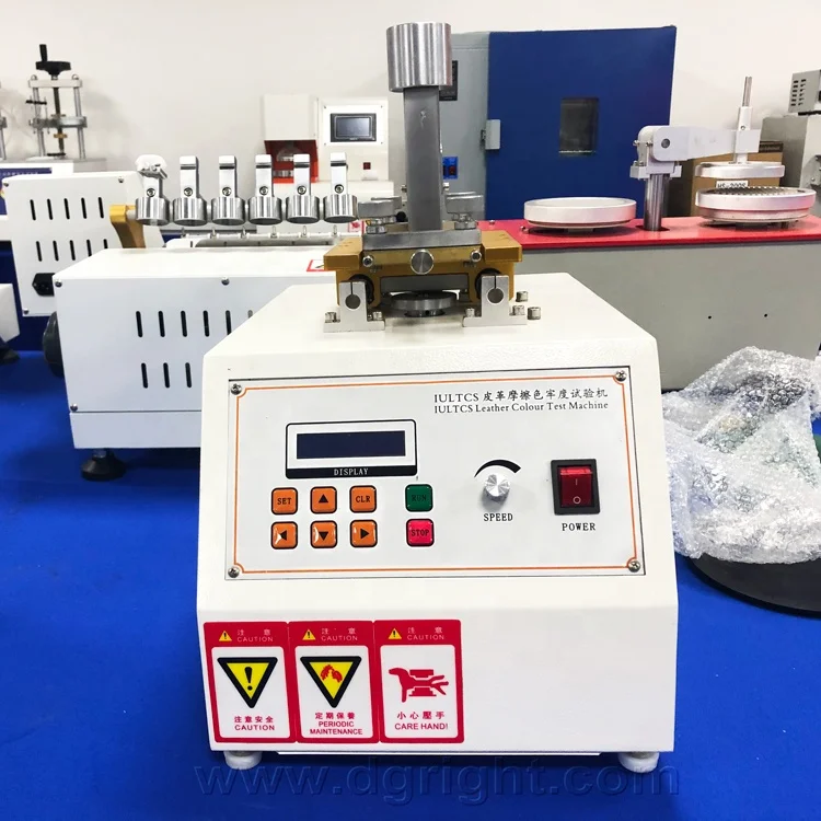 EN ISO 20344 IULTCS Rubbing Color Fastness Tester, Veslic Abrasion Tester For Leather