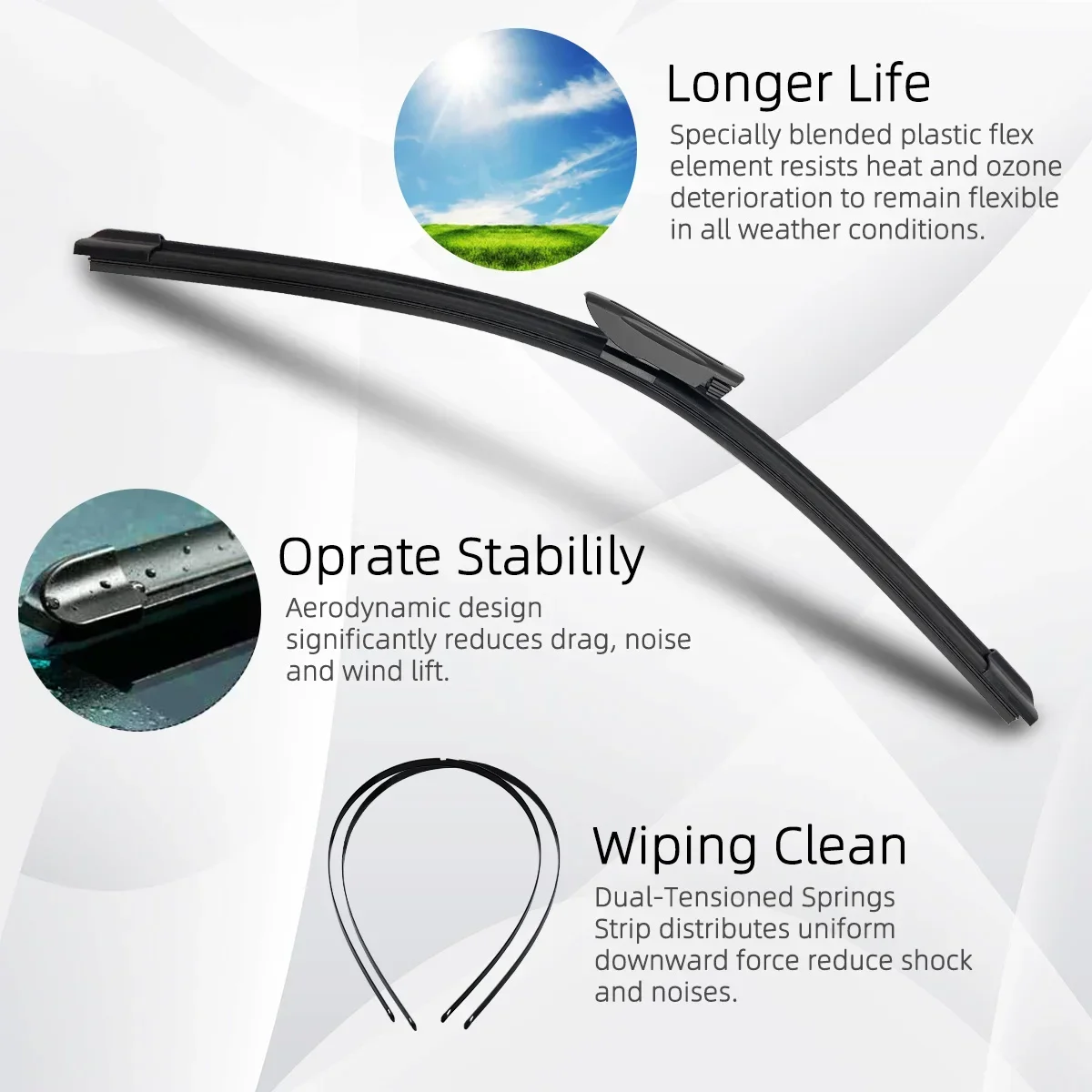 Para citroen ds3 ds 3 2009-2016 lâminas de limpador dianteiro traseiro do carro de borracha macia limpadores de pára-brisas auto limpeza acessório do carro