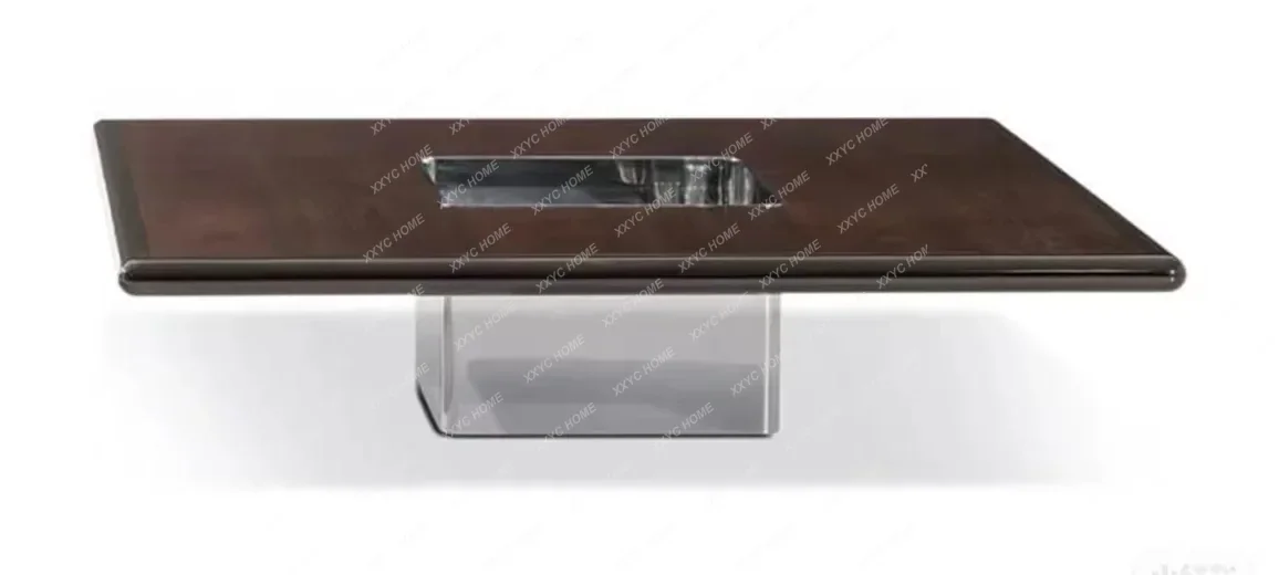 Villa size apartment high-end Ziluo red coffee table