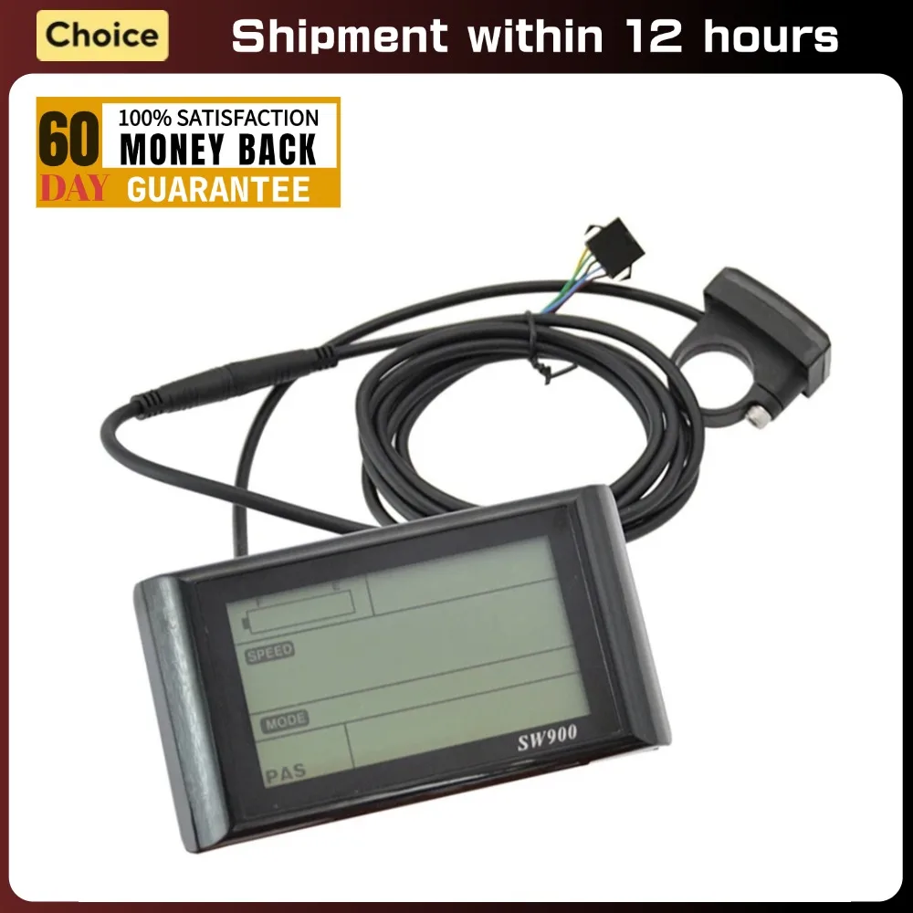 

SW900 ЖК-дисплей для электровелосипеда 24 В/36 В/48 В52 В/60 В ЖК-дисплей для электронного велосипеда, панель для электрического велосипеда, компьютер, аксессуары для электровелосипеда