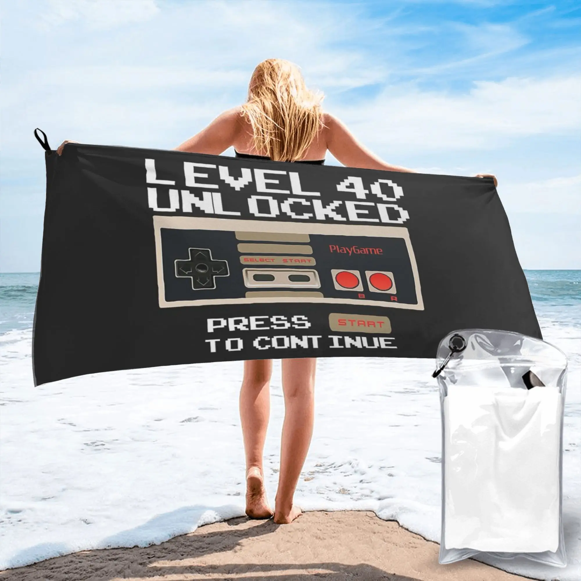 

3D Cassette Music Tape Beach Towel Soft Microfiber Quick Dry Absorbent Quick Towels For Swimming