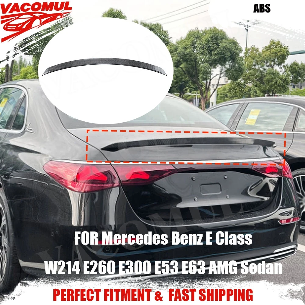 

VACOMUL For Benz E Class W214 E260 E300 E53 E63 For AMG Sedan 2024+ Rear Spoiler Tail Boot Trunk Trim Wings Decoration