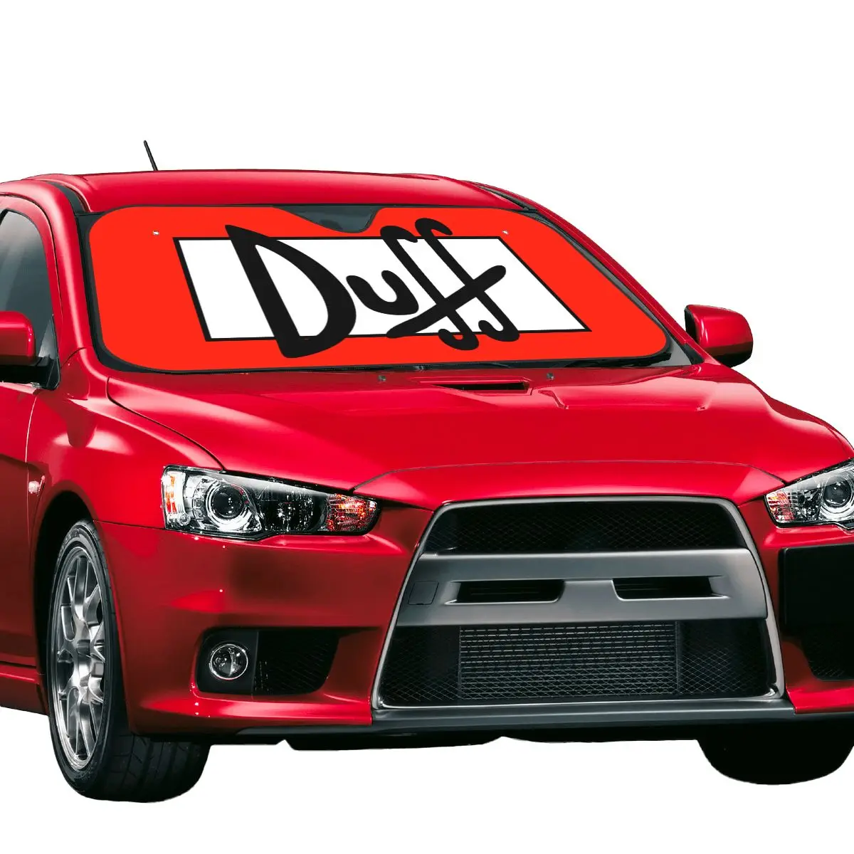 Custom Duff Beer Windshield Sunshade Foldable Blocks UV Rays Sun Visor Protector