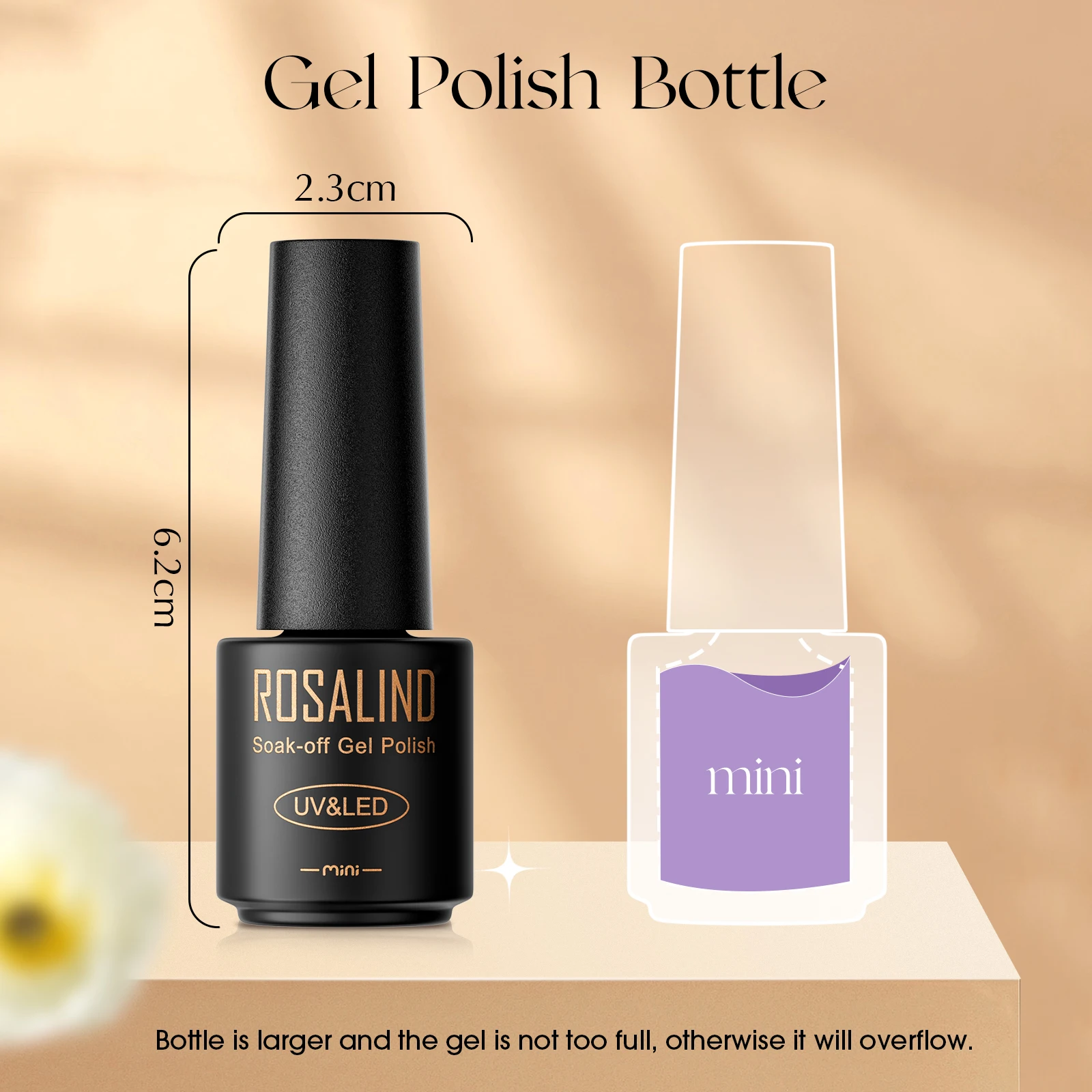 Rosalind-Juego de pegamento para uñas en gel, 38 unidades/juego, esmalte de uñas de color gel, traje de uñas brillante con parte inferior, lámpara UV para uñas, kit de uñas DIY.