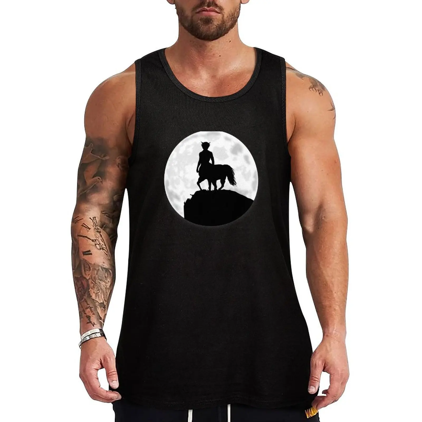 

Centaur Under The Moon Tank Top Sports shirt man Men's t-shirts Men's summer vest