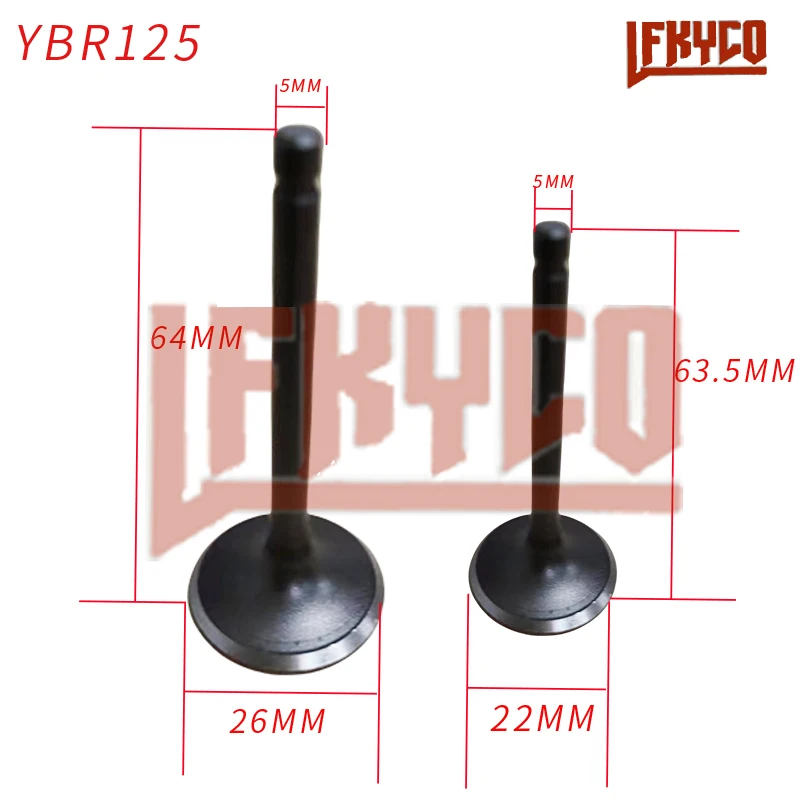 

Motorcycle Intake Exhaust Valves Stem Balance Shaft Combination for Yamaha YBR 125 YBR125 XTZ125 TTR125 Go Cart Dirt Bike UTV