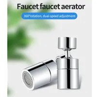 360 Degree Faucet Extenders Bubbler Universal Rotating Faucet Convenient Splash-proof Extender Fit External Threads 21-21.5mm US