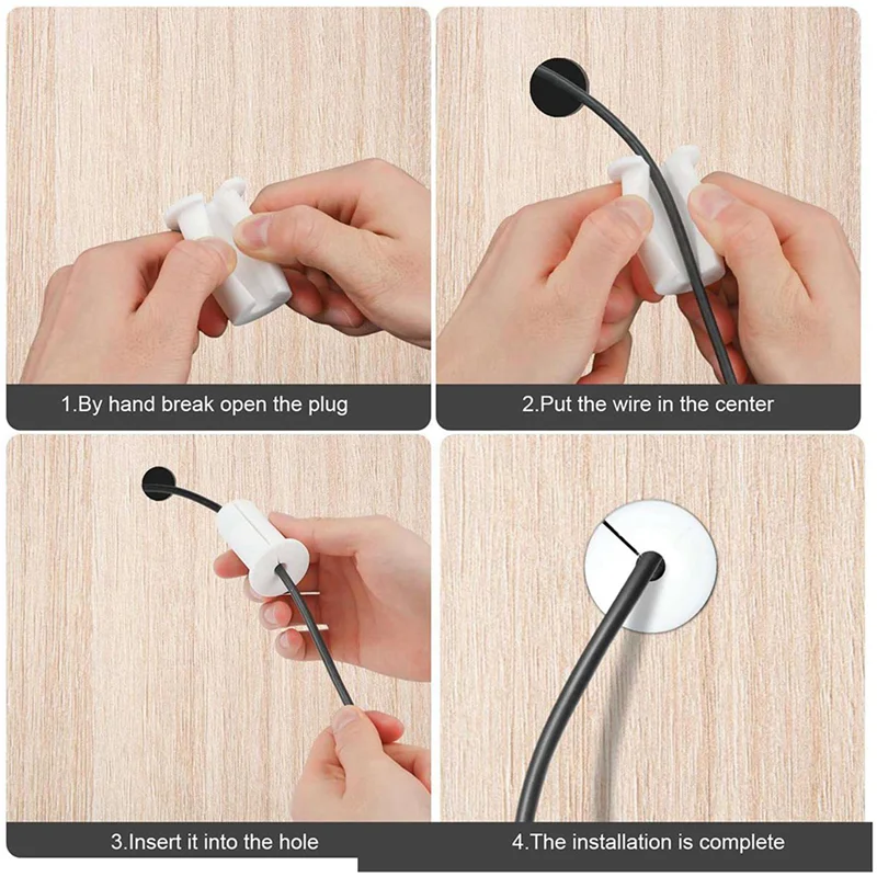 

4Pcs Cable Routing Kit For Starlink, Cable Feed Through Bushings For 1Inch Wall Hole, Ethernet Cable Wall Grommet,White