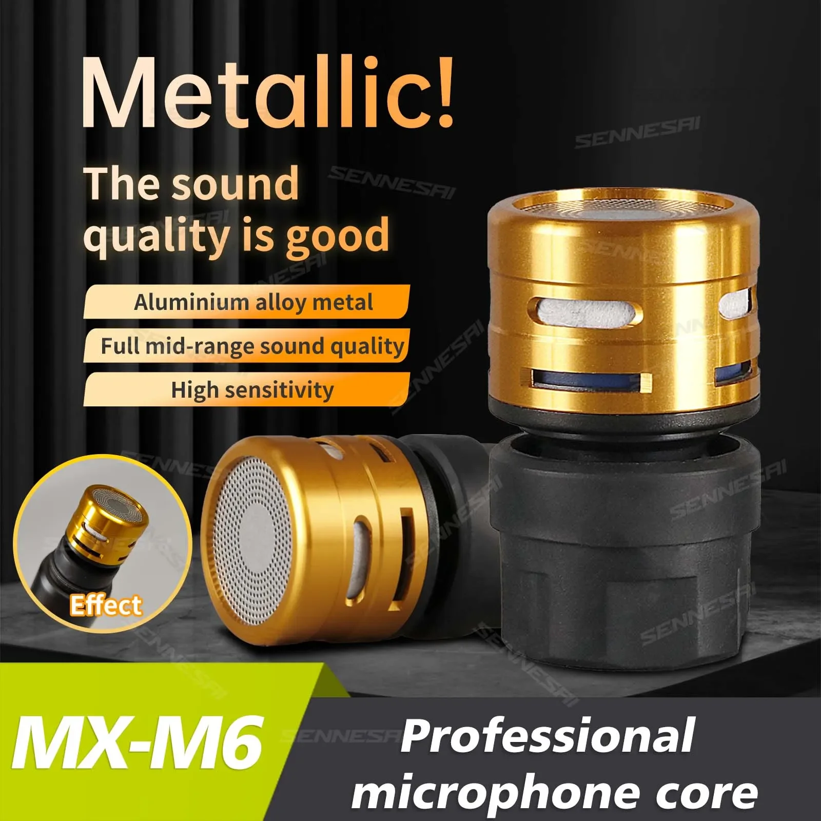 Free Shopping MX-M6 Profession Microphone Capsule Mic Head Replacement Mic Core High-Fidelity Voice Pickup,Mic Parts Dynamic