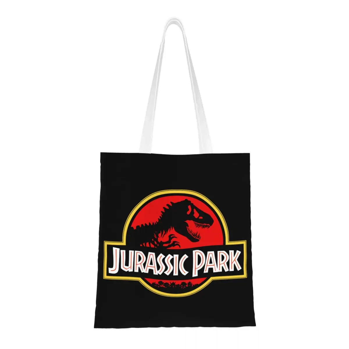 

Jurassic Park Dinosaur Canvas Tote Bag Aesthetic Large Capacity Trend Bag for Women Men
