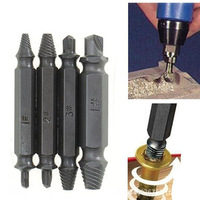 Screw Extractor Drill Screwing Device Drill Removal Broken Bolts Easy Out Double Side Bolt Stud Screw Remover Extractors Tools