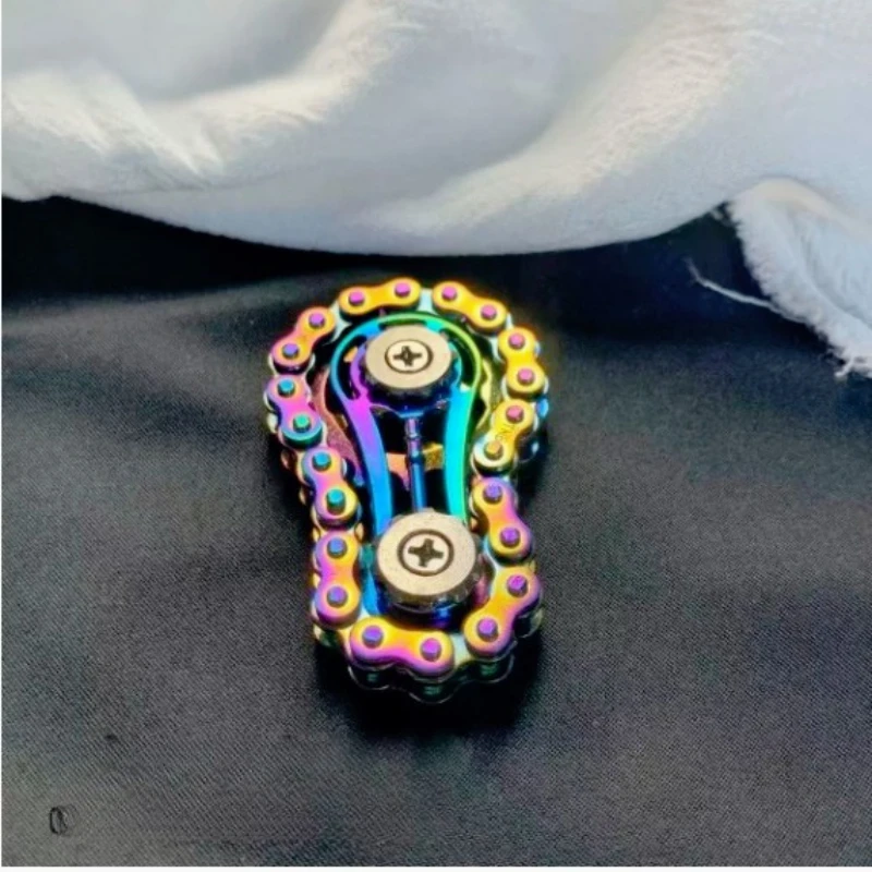 Nouveau Spinner gyroscopique fidget anti-stress anxiété chaîne de vélo en métal edc spinner jouets pour adultes