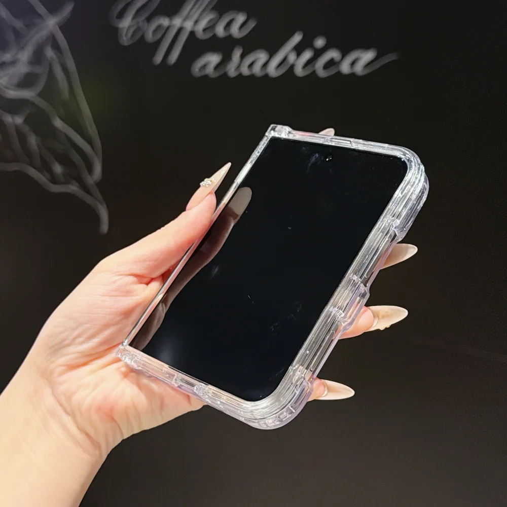 Luxuriöse, ultradünne, transparente Handyhülle für Magsafe Fold, für iPhone Duo Fold 18, mit magnetischer, kabelloser Ladefunktion, robuste Schutzhülle. – Detail 5