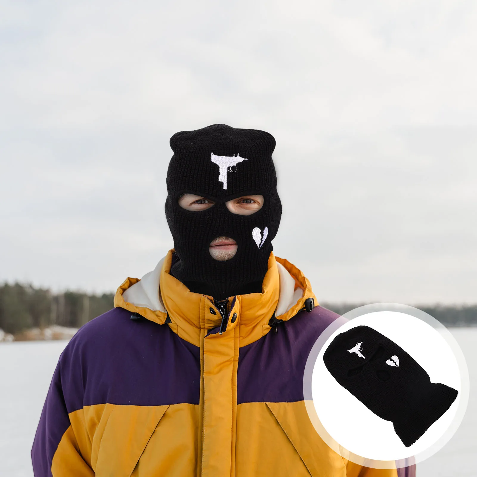 

Ski Mask Balaclava Man for Men Women Pass Mountain Skiing Gear Face Protector Motorcycle Scarf