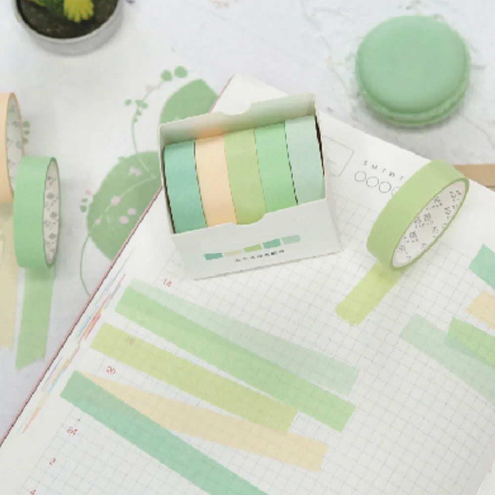 

15 Rolls Tape DIY Scrapbook Tapes Colorful Decorative Stickers Washi Tape Self Adhesive Tearable Craft Supplies