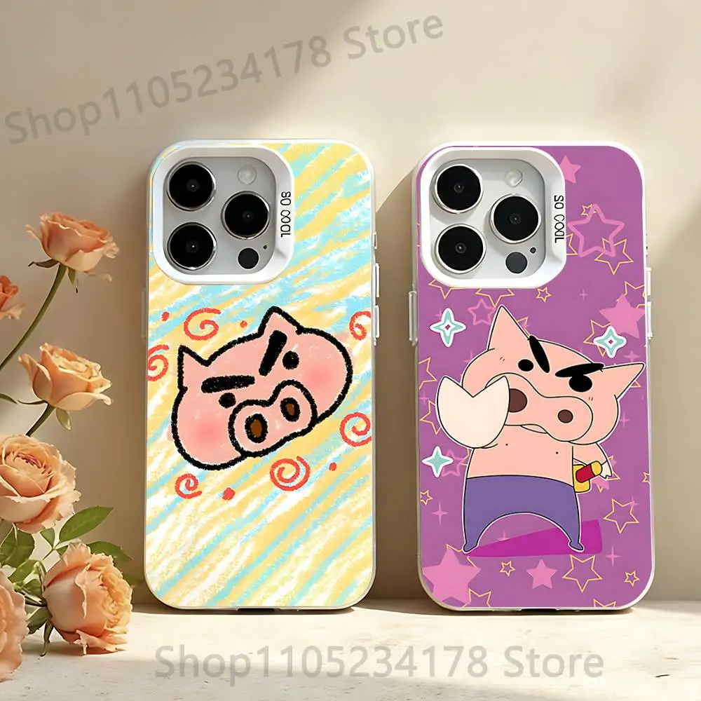 

Ctue B-Buriburizaemon-Pig Phone Case For iPhone 17,16,13,12,11,15,14,Pro,Max,Plus,SE4,Air,Mini White IMD Matte