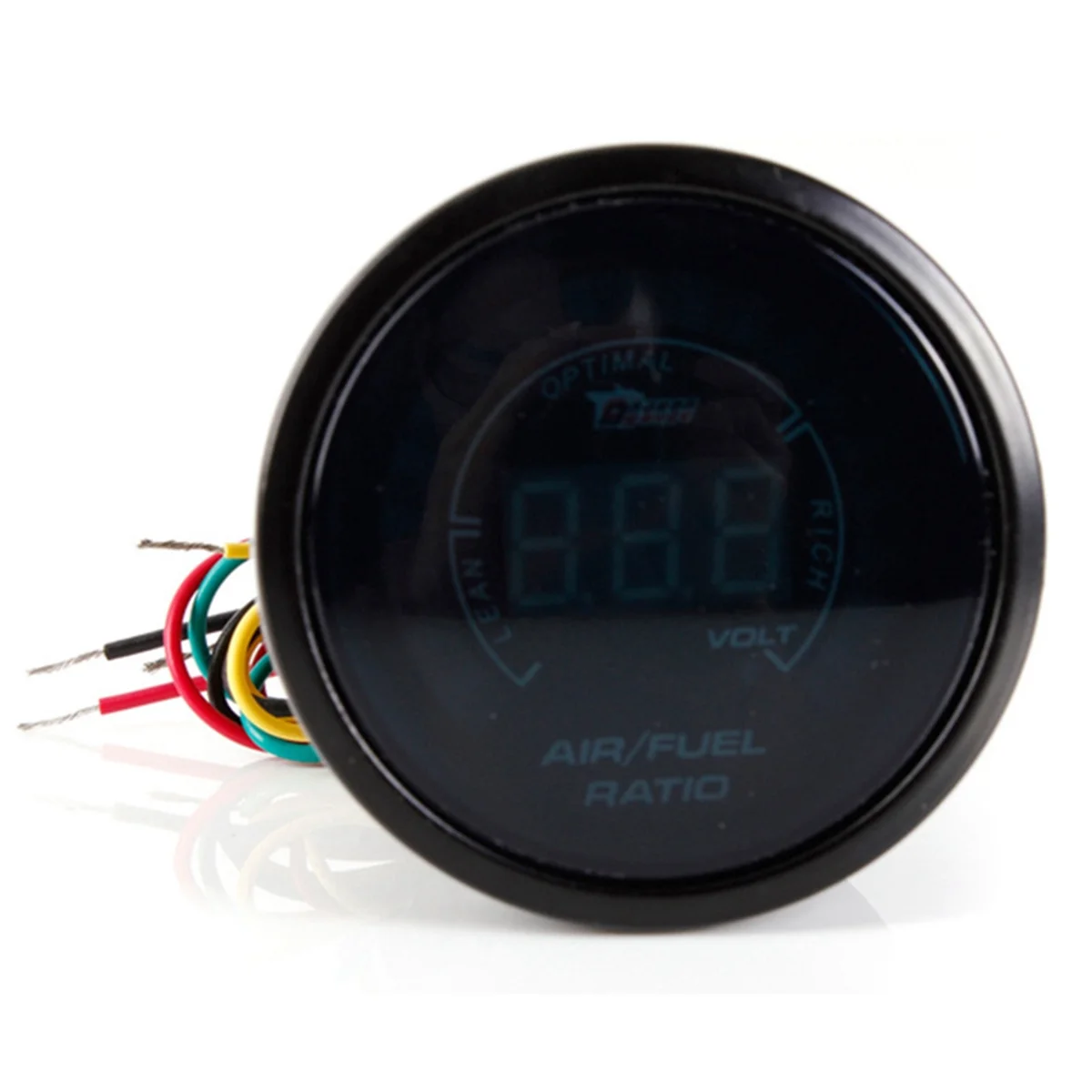 DRAGON GAUGE Air Fuel AFR Gauge with LED Display 2 Inch (52mm) Air Fuel Gauge Kit for 12V Car