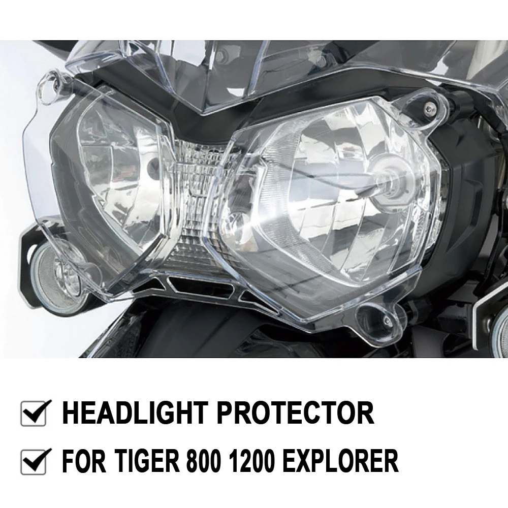 NEW Motorcycle Acrylic FOR triumph Tiger 800 XC XCX XCA XR XRT XRX 2011-2018 Headlight Protector Light Cover Protective Guard