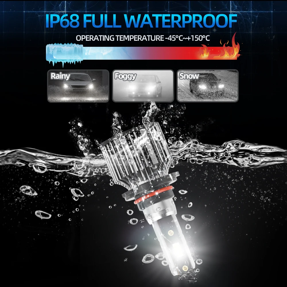 120W 20000lm Canbus H7 LED reflektor samochodowy LED żarówka Turbo lampa samochodowa do VW POLO 2009 2010 2011 2012 2013 2014 2015 2016 2017 — zdjęcie 4