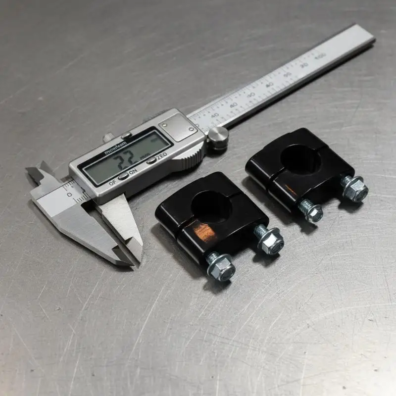 22MM Handlebar Clamp for Motorcycles Reliable Direction Fixing Clip Adapter for Secure Handle Bar Mounting