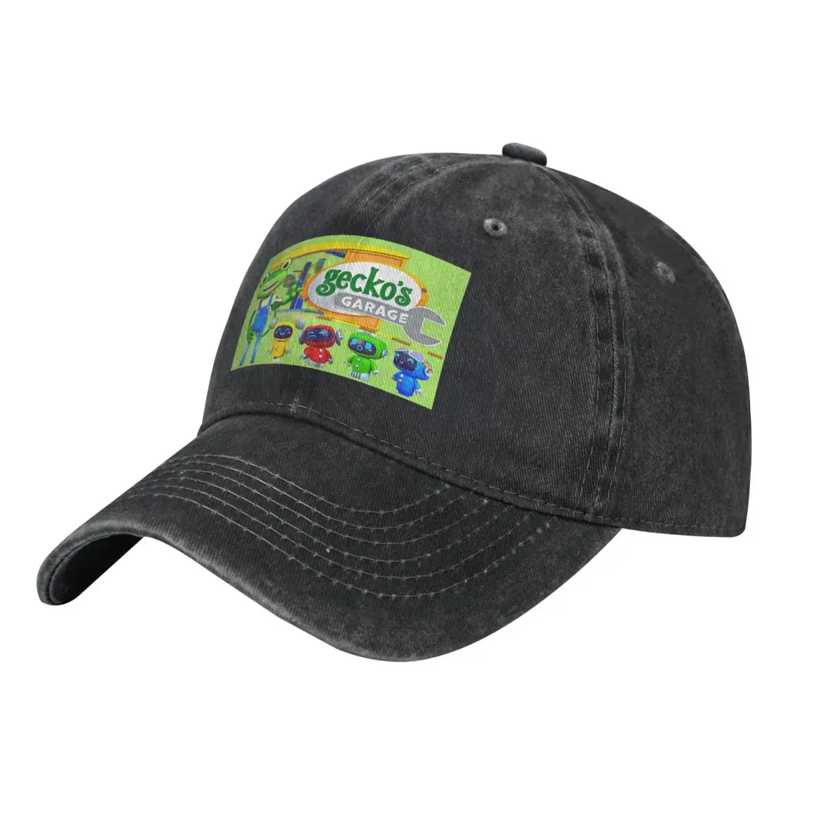 Geckos Garage Kids Baseball Caps Snapback Denim Hats Outdoor Adjustable Casquette Streetwear Baseball Cowboy Hat for Unisex