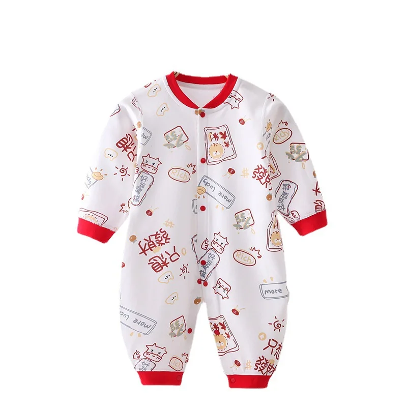 Baby Clothes Spring Autumn Pure Cotton Underwear Newborn Onesie Romper Long Sleeve Loungewear Outfit Bodysuit & One Piece