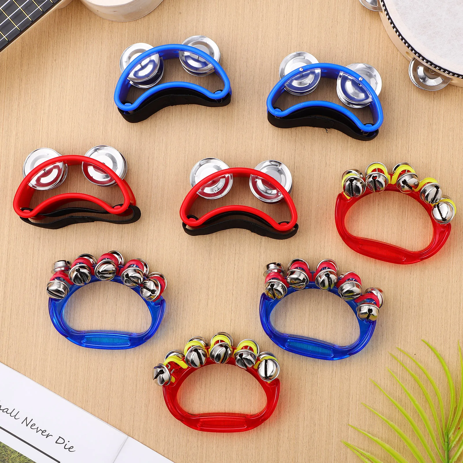 

8 Pcs Wrist Bell Foot Jingle Bracelet Colorful Bells Plastic for Child