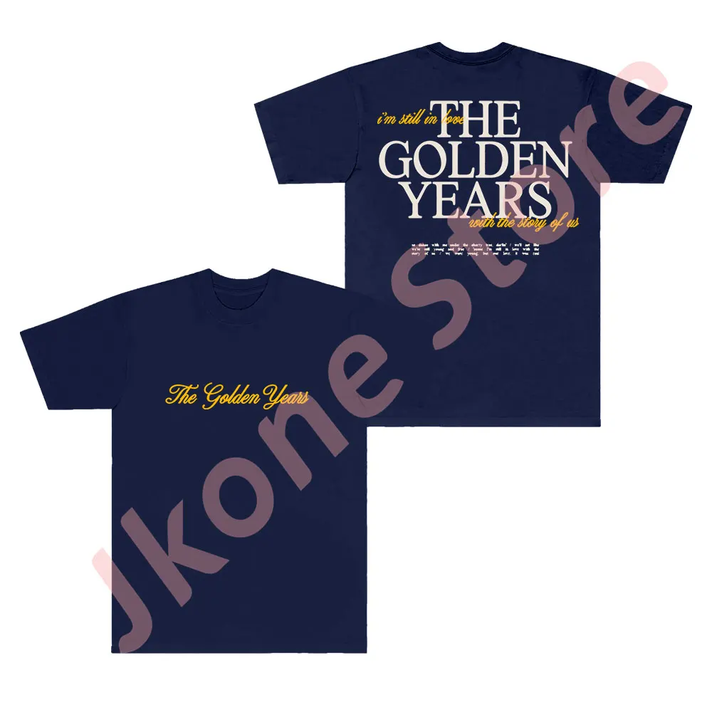 Joshua Bassett The Golden Years Lyric Tee Tour New Logo Merch T-shirts Summer Unisex Fashion Casual Short Sleeve