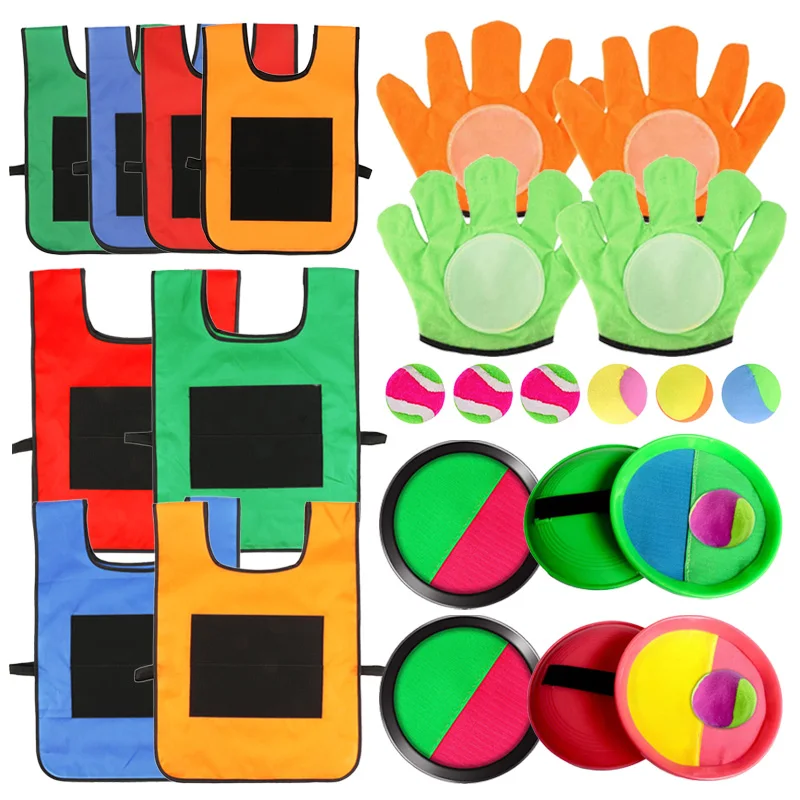 เด็กกีฬาของเล่นโยนเกม Sticky Ball ฤดูใบไม้ผลิกิจกรรมกลางแจ้ง Group Interactive เกมโรงเรียนอุปกรณ์กีฬา TMZ