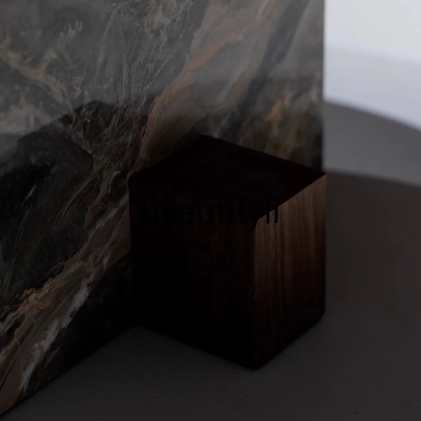 FG10Marble Side Table Creative Personality Corner Table Italian Minimalist Style Round Sofa Side Table