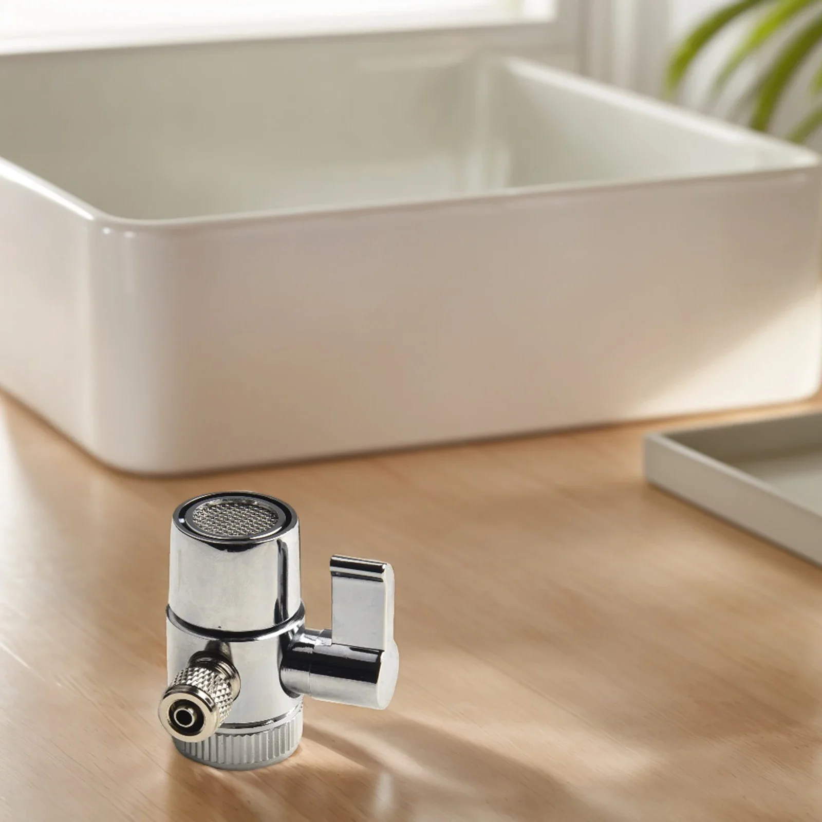 Valve de dérivation de robinet M22 argent, filtre à eau au-dessus du comptoir pour système d'eau à tube RO 1/4 ", outil d'appareil ménager, nouveau, 1 pièce