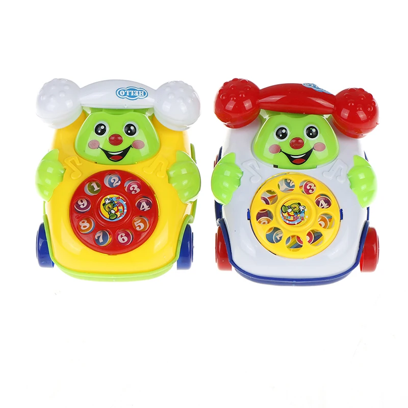 1Pc Cute Baby Musical Phone Toys Interactive Baby Phone Toy With Piano Music Toddlers Early Learning Educational Montessori Toys