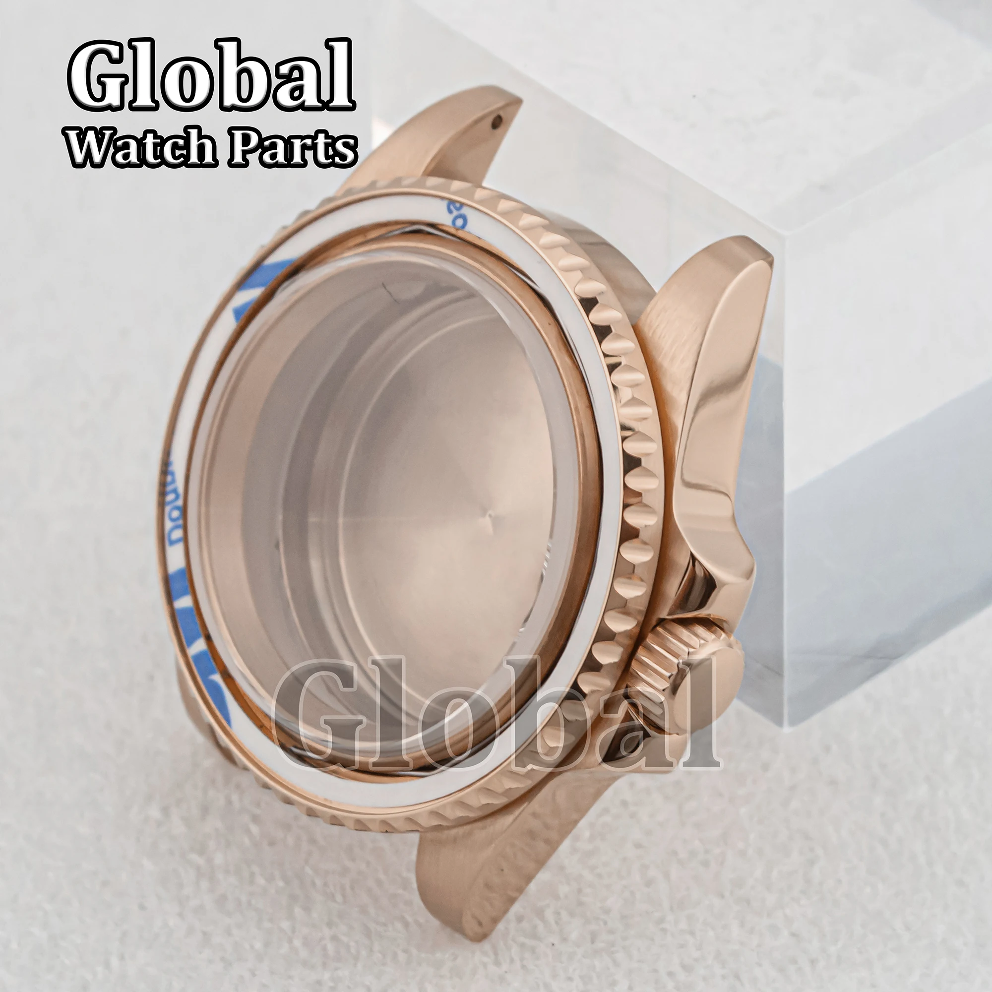 ل SUB GMT 40 مللي متر حافظة ساعة من الفولاذ المقاوم للصدأ الياقوت الزجاج 50 متر مقاوم للماء صالح NH34 NH36 الحركة التلقائية الميكانيكية NH35