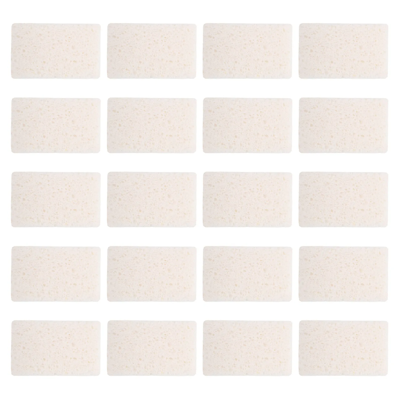 

20pcs Wood Pulp Sponge: High Absorption Non Scratch Kitchen Scrub Sponges Bulk Cellulose Sponges For Bathroom Cleaning Dish