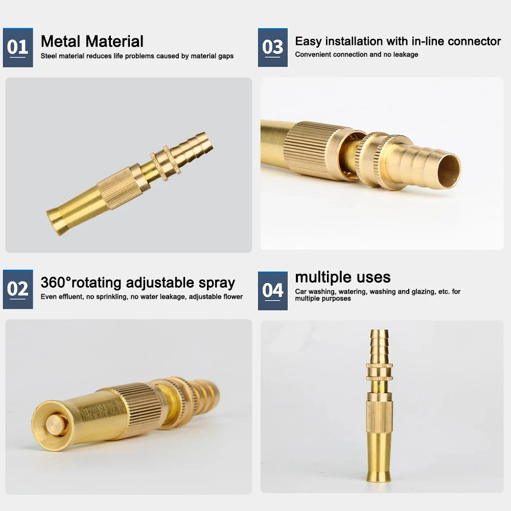 Adjustable Nozzle For High Pressure Garden Hose