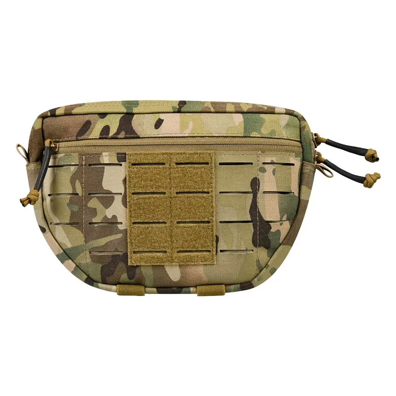 1000D Nylon laser cutting tactical Abdomen pouch vest additional storage pouch