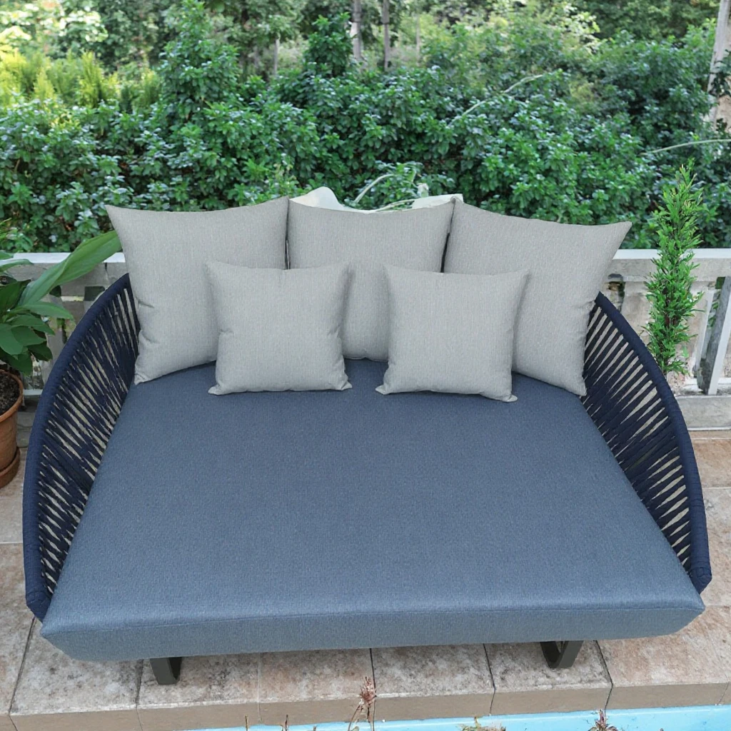 

Luxury Garden Patio Sunbed Outdoor Furniture Villa Pool Side Waterproof Aluminum Sun r