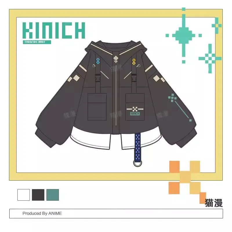Anime Genshin Impact Cosplay Kinich Women Men Loose Jacket Coat Hooded Hoodie Windbreak Pants Set Full Suit Carnival Costumes