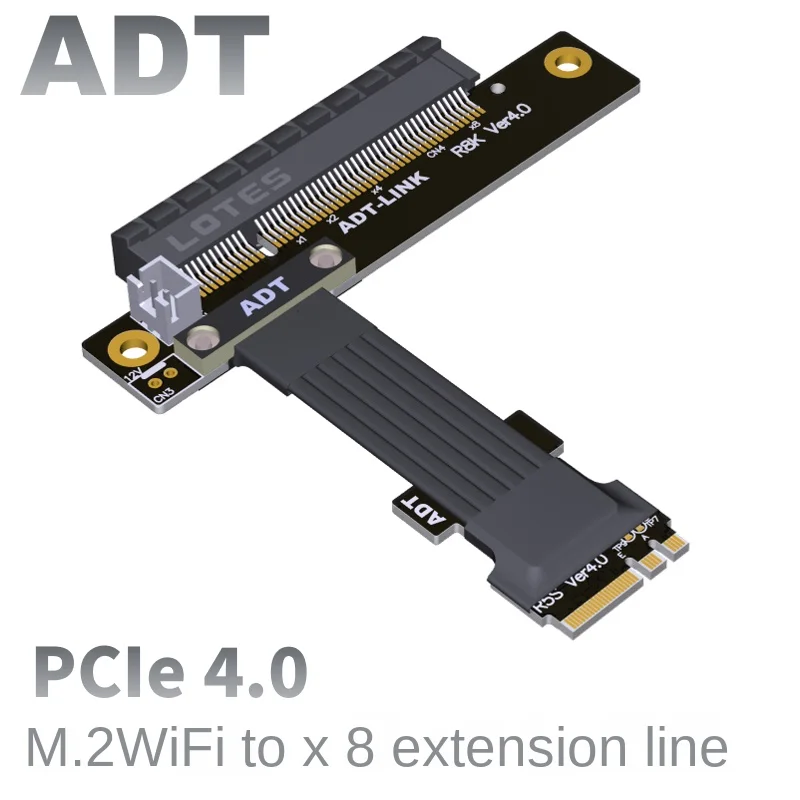 

M2 NGFF WiFi interface extension cable to PCIE x8 built-in adapter M.2 8x PCIe4.0x1 gen4 8G/bps