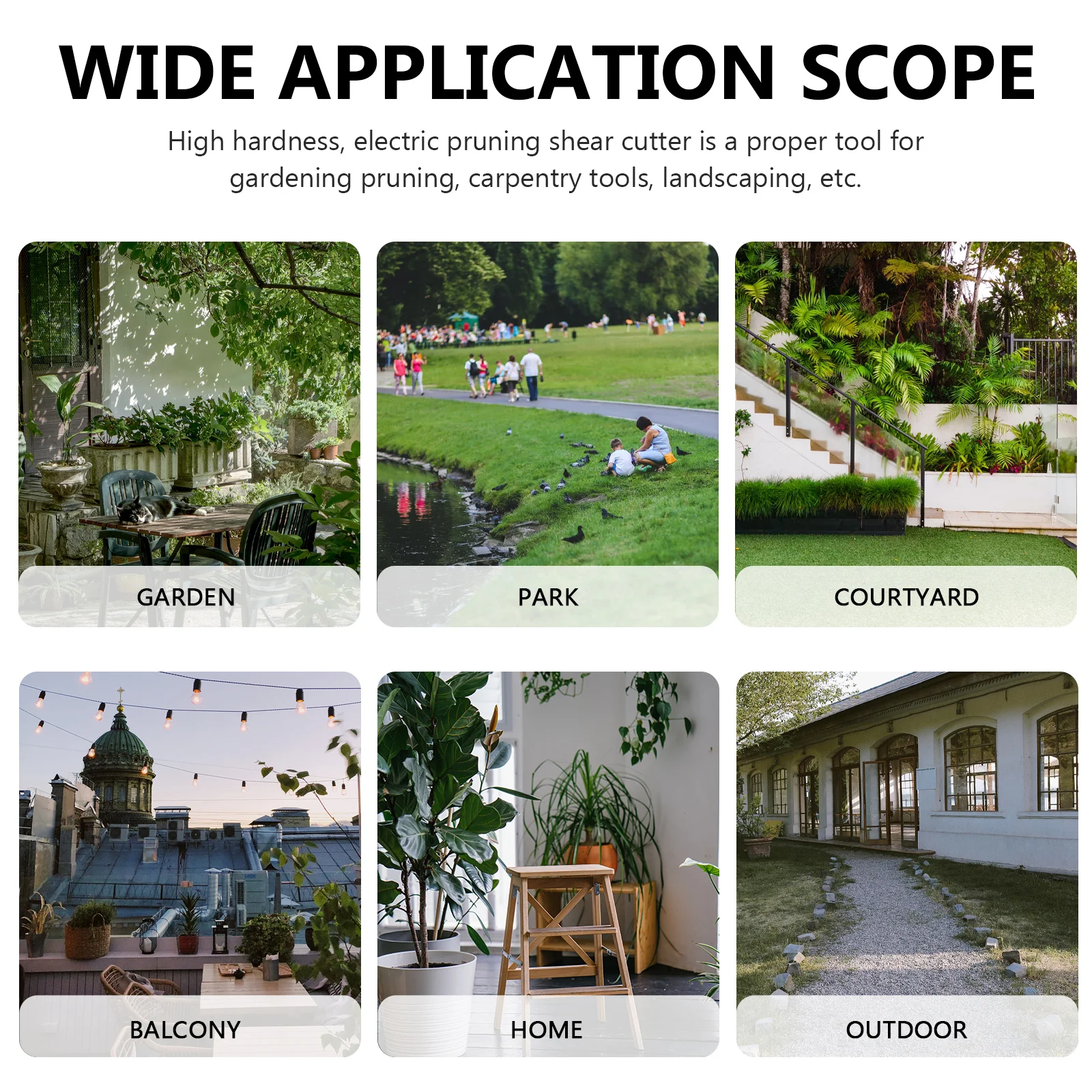 2 szt. Elektryczne nożyce do przycinania, ostre, wydajne, części zamienne do sekatorów ogrodniczych do cięcia gałęzi, stal węglowa