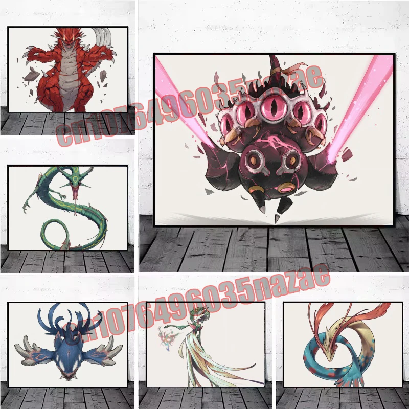 

Japanese Anime Pokemon HD Pictures Printing Painting Art Poster Canvas Painting Suitable for Home Living Room Decoration Gifts