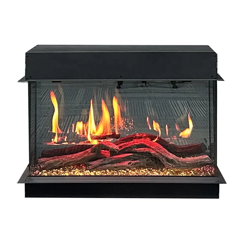 

Электрический камин 3D Виртуальный электрический камин с искровым ЖК-электрическим камином 23-дюймовый беспроводной 3D-камин