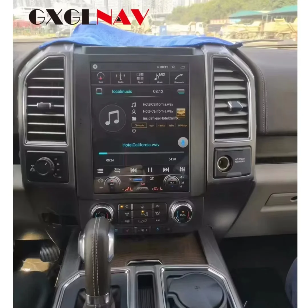 Android 15 Car Radio For Ford F150 2015-2021 Automotive Multimedia Vertical Screen Carplay GPS NavIgation Head Unit