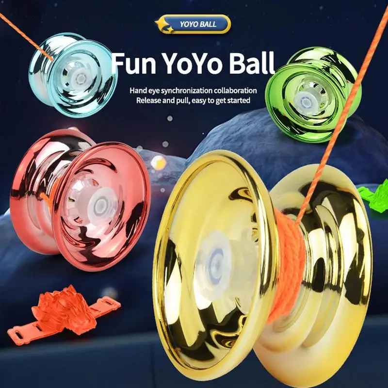 

Magic Yoyo Ball Strong Impact Resistant Trick Yo Yo Ball Professional Alloy Responsive Toy for Children birthday christmas gifts