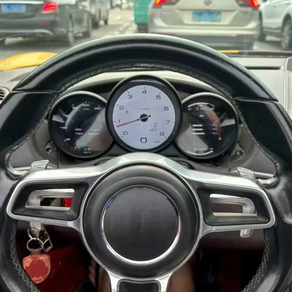 สำหรับรถปอร์เช่ เคย์แมน บ็อกซ์เตอร์ 981 987 ปี 2005~2012 จอแสดงผลดิจิตอลแบบ Carplay สำหรับมาตรวัดความเร็ว จอแสดงผล LCD เสมือนจริง ชุดมาตรวัดในห้องโดยสาร